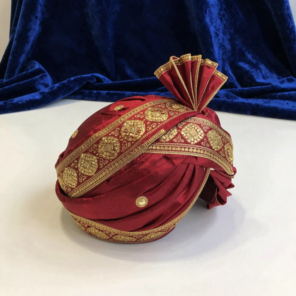 Royal Zardozi Groom Safa Turban