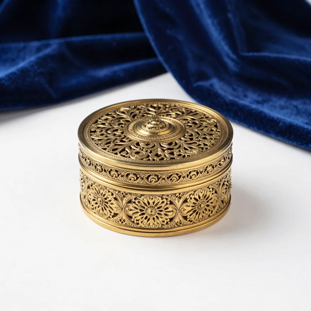 Decorative Brass Bridal Chooda Box